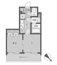 パークフラッツ渋谷代官山 803 間取り図