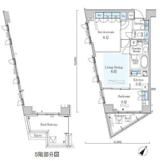 オーキッドレジデンス六本木 704 間取り図