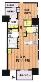 ブランズ東麻布 2階 間取り図