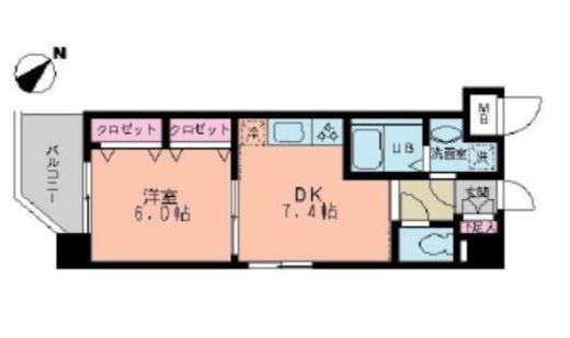 ルーチェ茗荷谷 402 間取り図