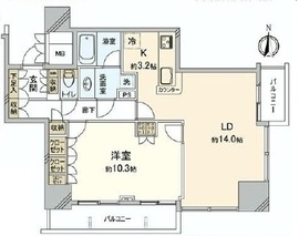 品川タワーフェイス 8階 間取り図