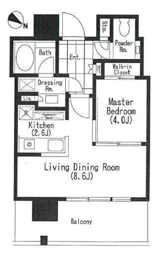 THE ROPPONGI TOKYO CLUB RESIDENCE 14階 間取り図