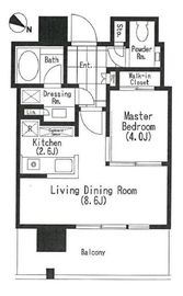 THE ROPPONGI TOKYO CLUB RESIDENCE 14階 間取り図