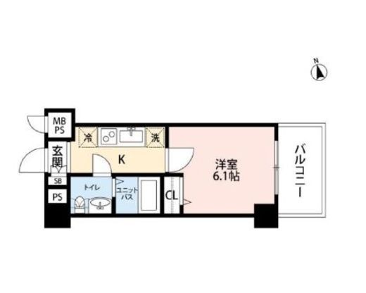 ステージグランデ高輪 3階 間取り図