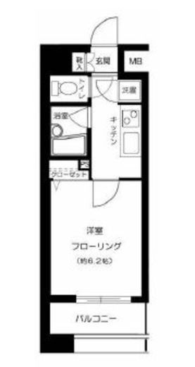 パレステュディオ渋谷ウエスト 13階 間取り図