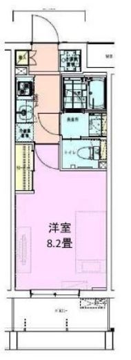 門前仲町レジデンス六番館 1402 間取り図