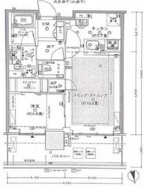 シティタワーズ東京ベイ 15階 間取り図