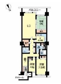 山王ガーデンハイツ 9階 間取り図