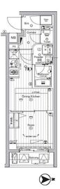 PREMIUM CUBE 東高円寺 (プレミアムキューブ東高円寺) 2階 間取り図