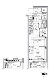 PREMIUM CUBE 東高円寺 (プレミアムキューブ東高円寺) 3階 間取り図