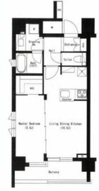 リヴェール赤坂 303 間取り図