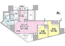 プラウド市谷柳町 12階 間取り図