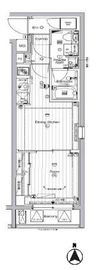 PREMIUM CUBE 東高円寺 (プレミアムキューブ東高円寺) 4階 間取り図