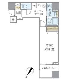 フェリシア日本橋人形町 301 間取り図
