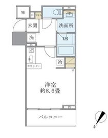 フェリシア日本橋人形町 302 間取り図