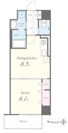 N residence SUMIYOSHI (エヌレジデンススミヨシ) 508 間取り図