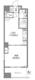 ルクレ新川レジデンス 206 間取り図