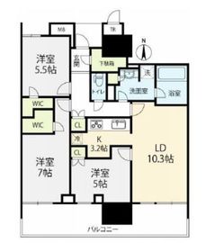 ベイズタワー＆ガーデン 26階 間取り図