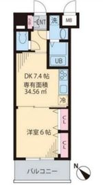 ルーチェ茗荷谷 202 間取り図