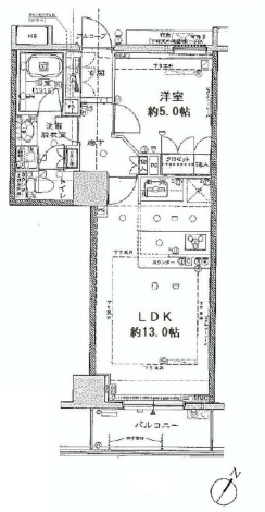 グランスイート日本橋人形町 4階 間取り図