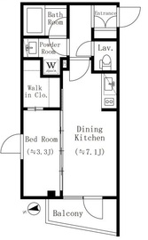 イプセ馬込 206 間取り図