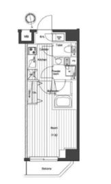 プレミアムキューブG北新宿 2階 間取り図