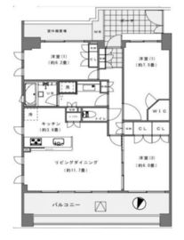 シティハウス本郷弓町 12階 間取り図