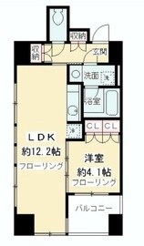 ニューシティアパートメンツ千駄ヶ谷2 803 間取り図