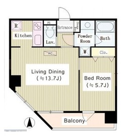 GL蔵前 201 間取り図