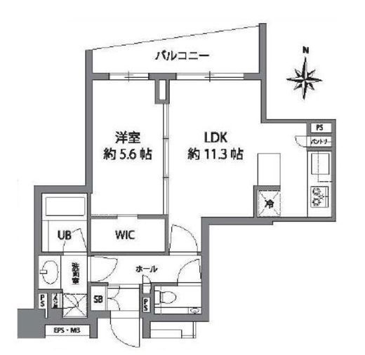 ブランズ池袋立教南 4階 間取り図