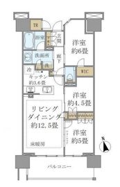 ブリリアシティ西早稲田 2階 間取り図