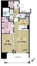 リビオレゾン浅草橋 5階 間取り図