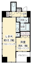 ニューシティアパートメンツ千駄ヶ谷2 1103 間取り図