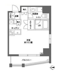 カスタリア森下2 701 間取り図