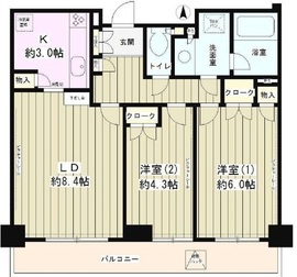 ラフィーネ阿佐谷 502 間取り図