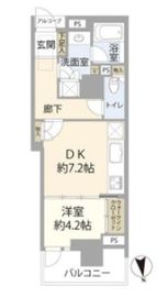 コスモポリス品川 6階 間取り図