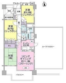 ファミールグラン高井戸デュープレックス 7階 間取り図