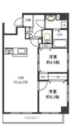 スパッジオ上野東 701 間取り図