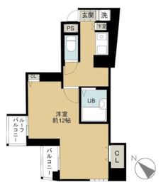 スカイコート目白台 704 間取り図