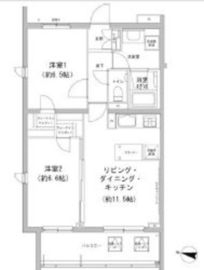 ヒューリックコート雪が谷 201 間取り図