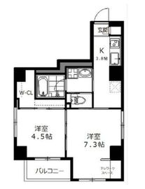 アセンションアイディ浅草 8階 間取り図