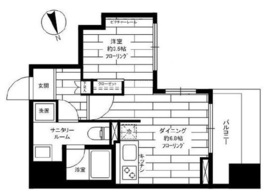 ステージグランデ蔵前 2階 間取り図