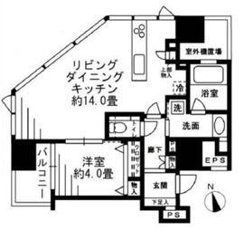 イニシアイオ文京仲坂 10階 間取り図