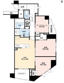 オープンレジデンシア大井町 1階 間取り図