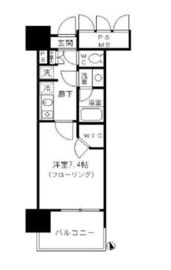 フォンテーヌ芝浦 1004 間取り図