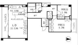オークウッドハウス 402 間取り図