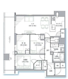 パークタワー晴海 32階 間取り図