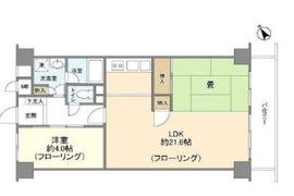 都立大ハイツ 4階 間取り図