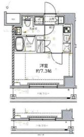 ベルシード門前仲町Ⅱ 5階 間取り図