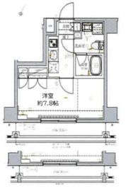 ベルシード門前仲町Ⅱ 3階 間取り図